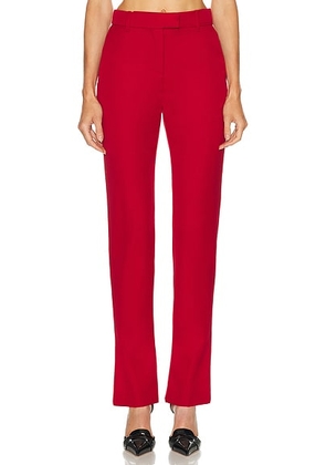 McQueen Straight Trouser in Crimson - Red. Size 38 (also in 42).