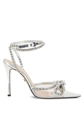 Mach & Mach Double Bow Embellished Pumps