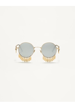 Valentino Round Metal Frame unisex GOLD/SILVER 48
