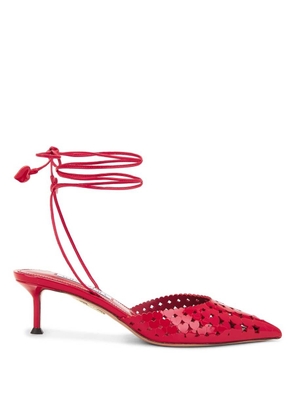 Aquazzura Amourose 50 Leather Pumps