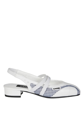 Carel Peachy Gingham Detail Slingbacks