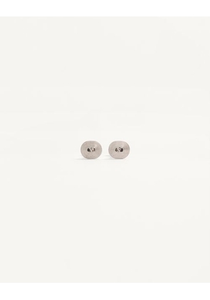 Valentino Garavani Ovalette Metal Cufflinks Man TRANSPARENT UNI