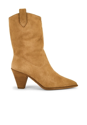 Aquazzura Boogie Cowboy 70 Bootie in Camel - Tan. Size 36.5 (also in 37.5, 38.5, 39.5, 40, 41).
