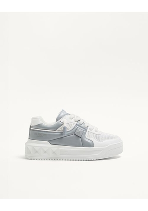 Valentino Garavani One Stud Xl Low-Top Sneaker In Perforated Nappa Man WHITE/GREY 39