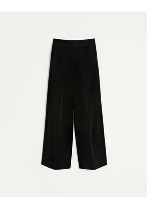 Valentino Valentino Cotton Velvet Trousers Man BLACK 44