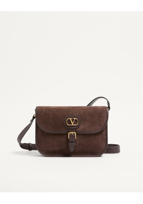 Valentino Garavani Valentino Garavani Antibes Suede Shoulder Bag Man TESTA DI MORO UNI