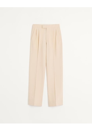 Valentino Wool Gabardine Trousers Man CREAM 46