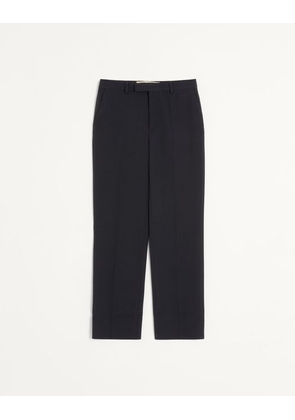 Valentino Wool Gabardine Trousers Man NAVY 44