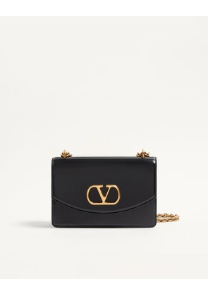 Valentino Garavani Valentino Garavani Vain Shoulder Bag In Shiny Calfskin Woman BLACK UNI