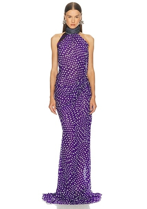 Dries Van Noten Devira Dress in Purple - Purple. Size 36 (also in ).