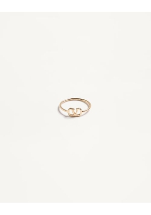 Valentino Garavani Vlogo Signature Metal Ring Woman GOLD 11