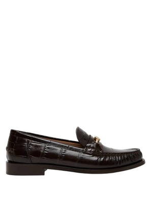 Ferragamo Harry Crocodile-Embossed Loafers
