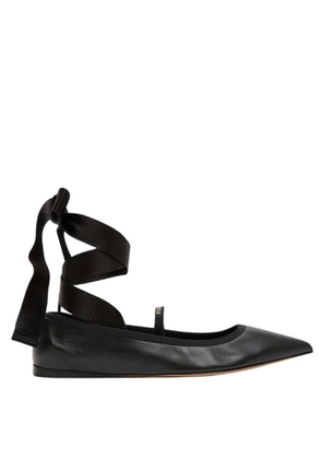 Ferragamo Ankle Ribbon Ballet Flats