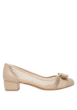 Ferragamo Vara Bow Mesh Pumps