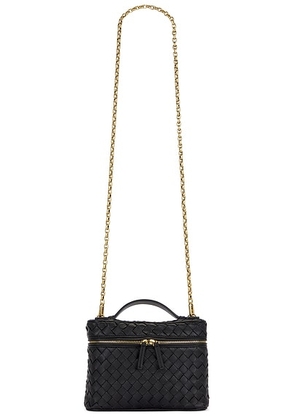 Bottega Veneta Small Soft Vanity Bag in Black & Muse Brass - Black. Size all.