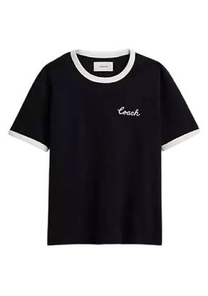 Coach Logo Embossed T Shirt