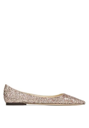 Jimmy Choo Love Glitter Ballet Flats