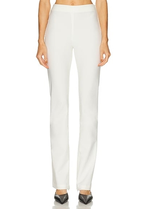 EAVES Amar Tech Suiting Legging in Ivory - Ivory. Size M (also in S, XL, XS, XXS).