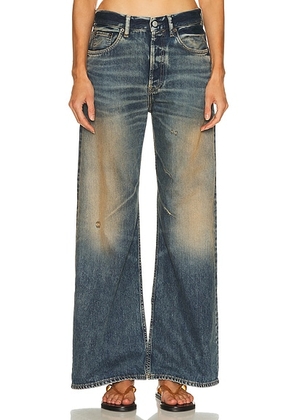 Acne Studios 2021f Rocka Wide Leg in Dark Blue - Blue. Size 23 (also in 24, 25, 29).