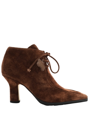 Burberry Suede Storm Lace-Up Ankle Boots