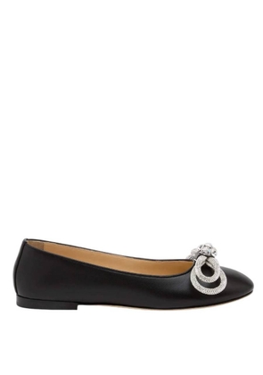Mach & Mach Black Double Bow Flats