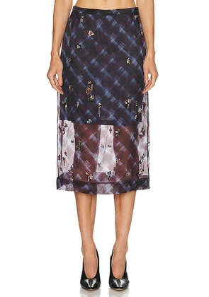 Dries Van Noten Sokna Skirt in Burgundy - Burgundy. Size 40 (also in ).