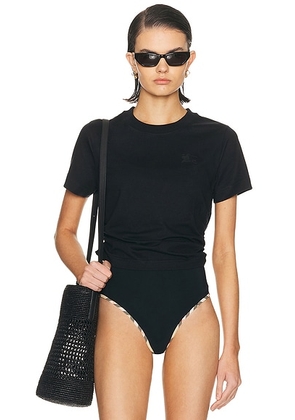 Burberry Short Sleeve T-Shirt in Black - Black. Size M (also in L, S, XL, XS).