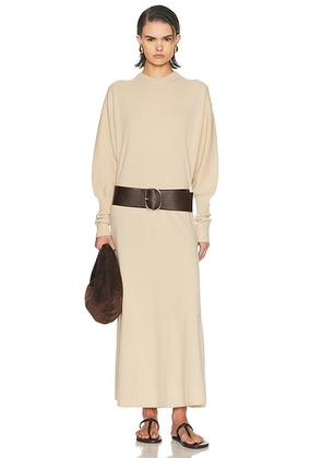 By Malene Birger Liv Dress in Old Beige - Beige. Size L (also in M, S, XS).
