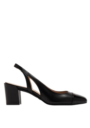 Stuart Weitzman Sleek 50 Leather Slingback Pumps