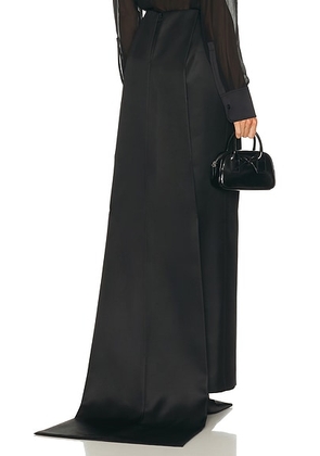 Brandon Maxwell Monroe Skirt in Black - Black. Size 0 (also in 4, 6).