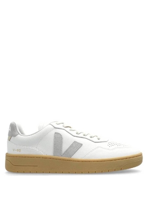 Veja V-90 Leather Low-Top Sneakers