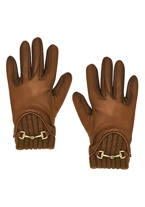 AGNELLE Valy Gloves in Whisky - Brown. Size 6.5 (also in ).