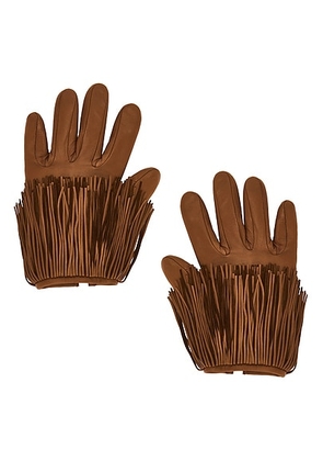 AGNELLE Lena Gloves in Toscana - Brown. Size 6.5 (also in ).
