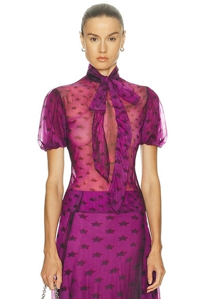 Acne Studios Elulo Top in Bright Purple - Purple. Size M (also in S, XS).