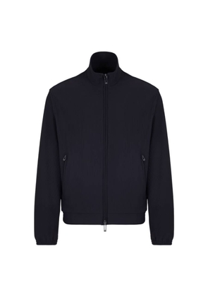Emporio Armani Stretch Nylon Cannete-Effect Louson Jacket