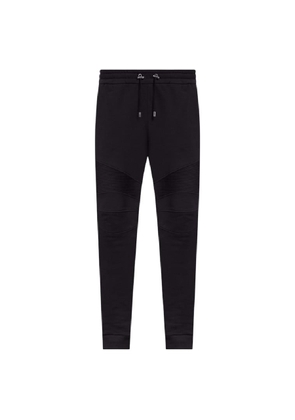Balmain Logo Print Cotton Sweatpants