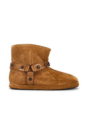 Balenciaga Alaska Soft Bootie in Camel & Brass - Tan. Size 36 (also in ).
