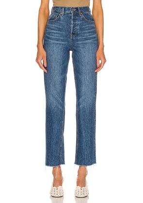 GRLFRND Cassidy Mid Rise Straight in Runyon Canyon - Denim-Medium. Size 31 (also in 32).