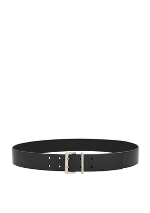 Ferragamo Engraved Logo Leather Belt