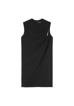 Versace Safety Pin Satin Shirt Midi Dress