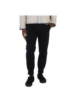 Emporio Armani Mens Blu Navy Ponte-Di-Roma Fabric Joggers
