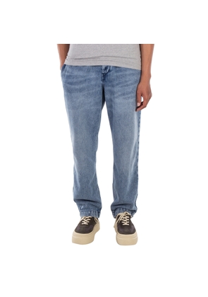 Isabel Marant Mens Light Blue Timeo Flowing Elastic Waist Jeans