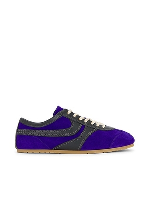 Dries Van Noten Suede Sneaker in Dark Purple - Purple. Size 35 (also in 36, 37, 38, 39, 40, 41).