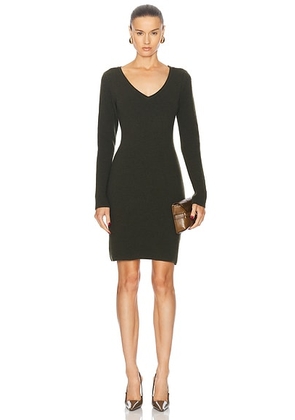 Ferragamo Long Sleeve Sweater Dress in Uniform Green - Army. Size M (also in ).