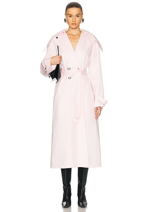Givenchy Hooded Trench Coat in Light Pink - Pink. Size 38 (also in ).