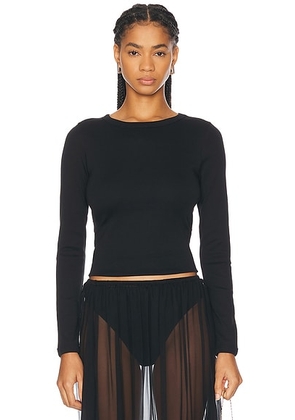 FLORE FLORE Max Tee in Black - Black. Size M (also in S).