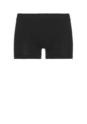 Fleur du mal Men's Cotton Modal Boxer Brief in Black - Black. Size XL/1X (also in ).