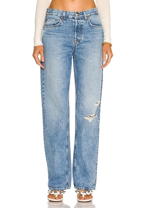 GRLFRND Bella Low Rise Boyfriend in West Village - Denim-Light. Size 25 (also in 24, 26, 27, 28, 29, 30, 31).