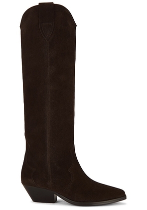 Isabel Marant Denvee Boot in Chocolate - Chocolate. Size 37 (also in 36).