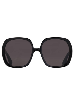 Tom Ford Saffron Smoke Square Ladies Sunglasses FT1221 01A 60